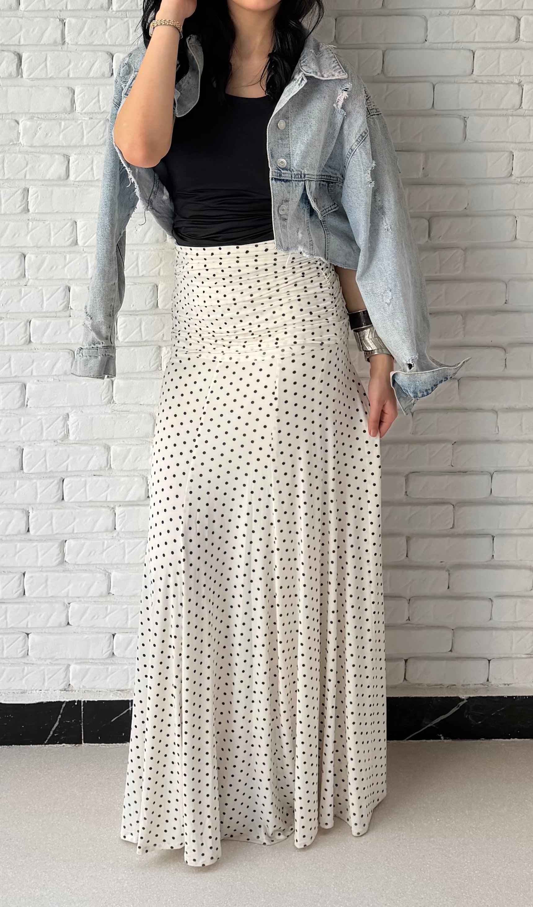 Leen skirt in white