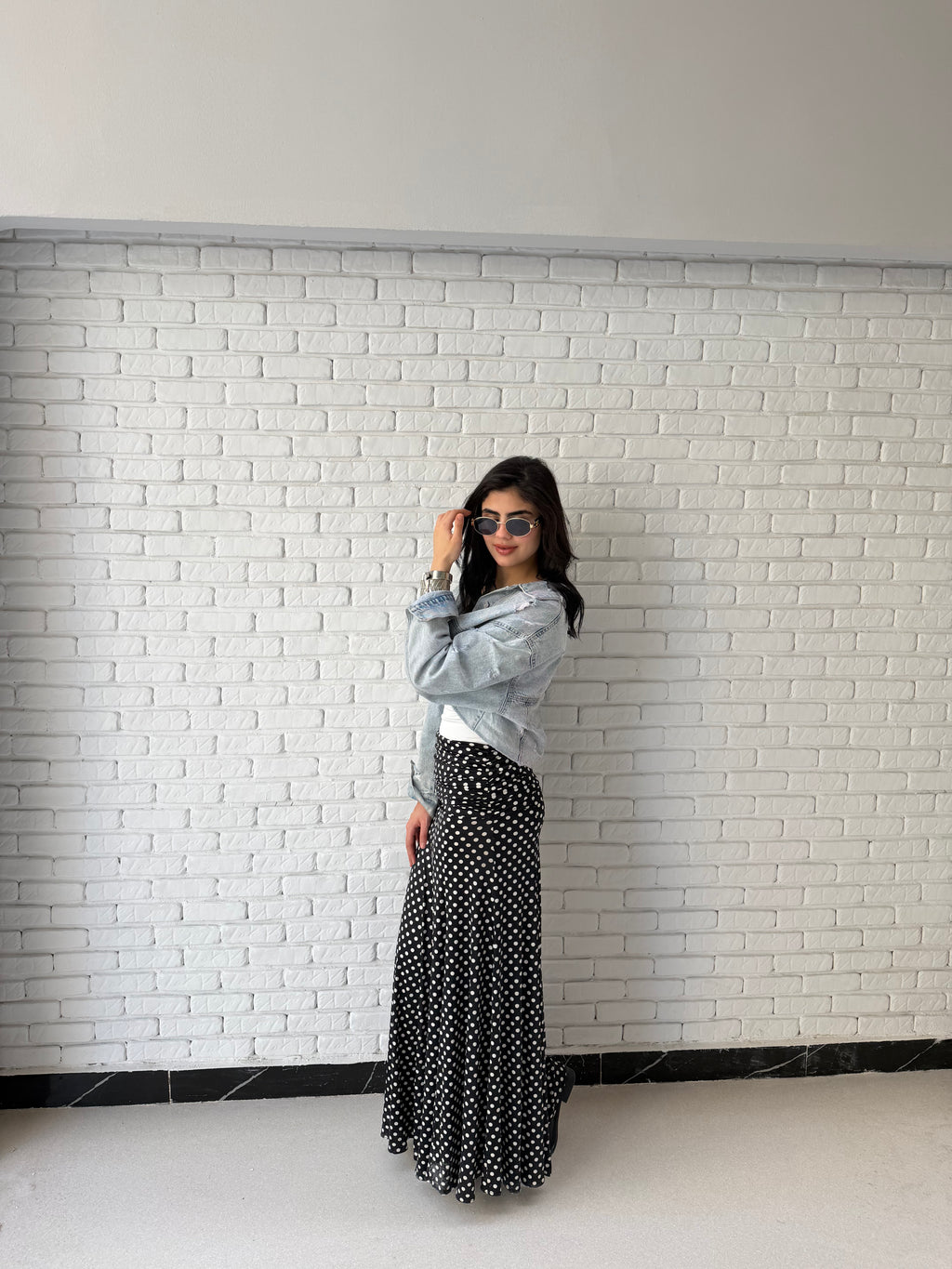 Leen skirt in black