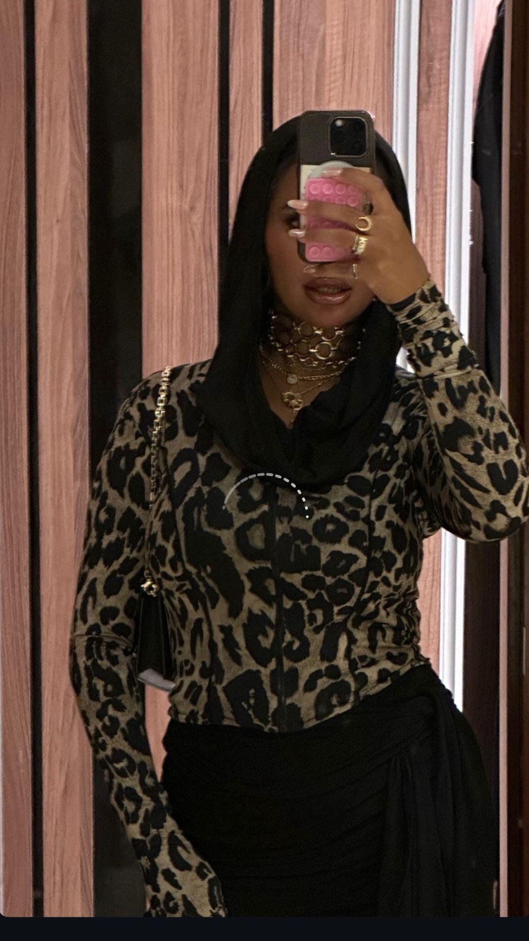 Cheetah cropped top