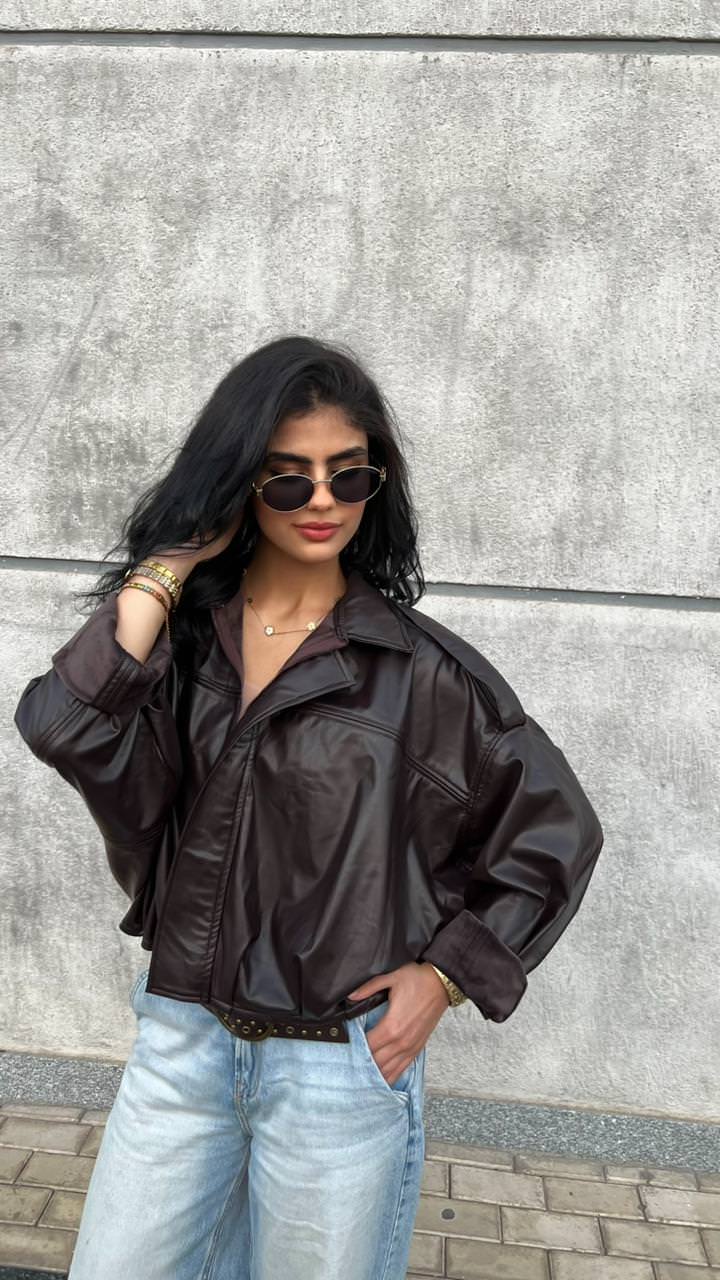 Leathique padded jacket