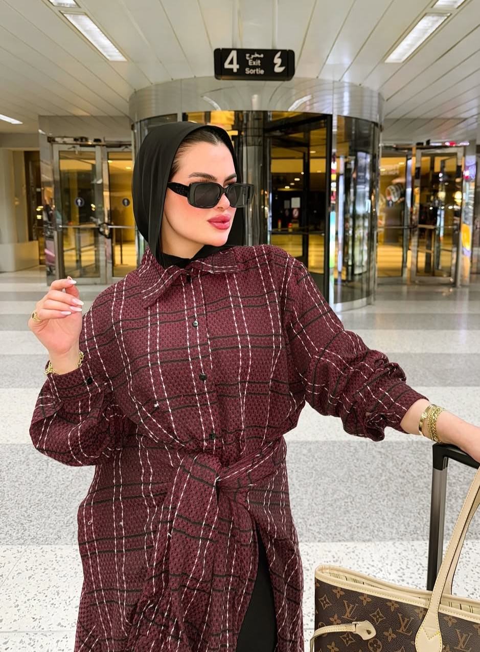 Maxi wraparound shirt