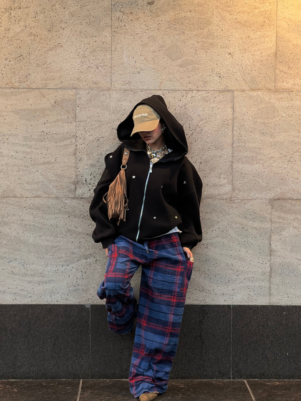Blue Carreaux pants