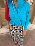Hooded Top in Turquoise