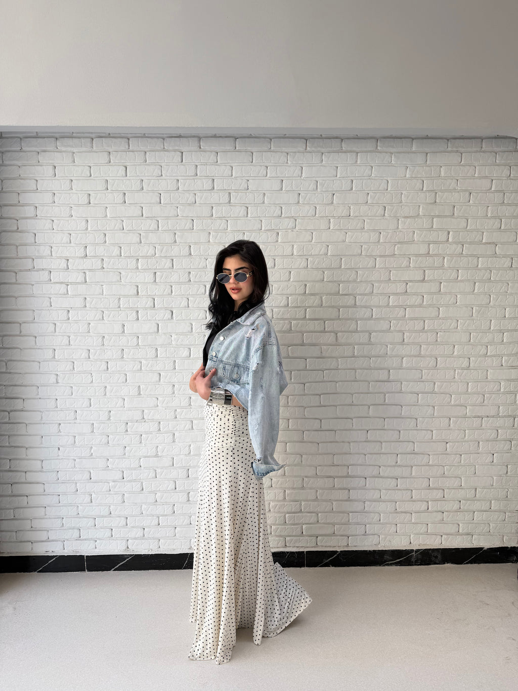 Leen skirt in white