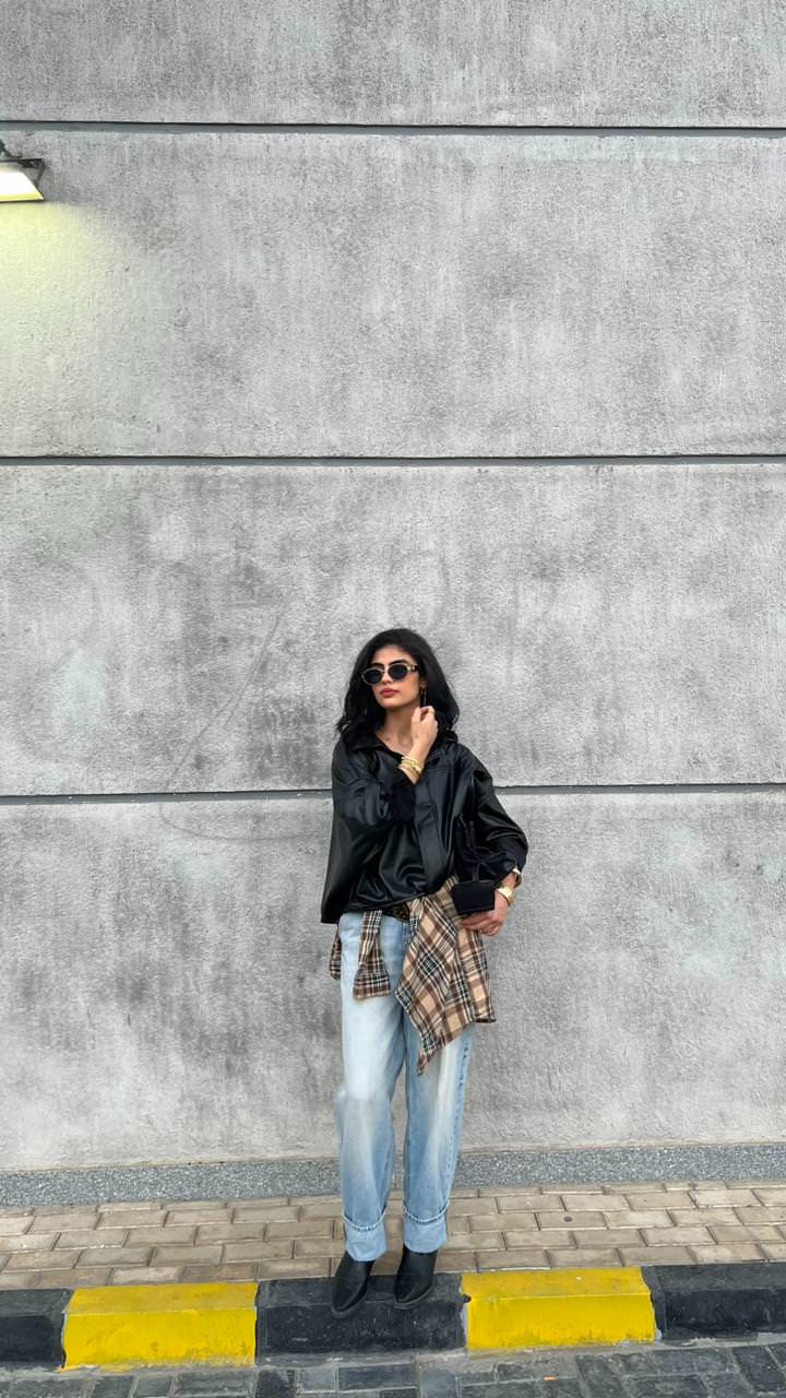 Leathique padded jacket