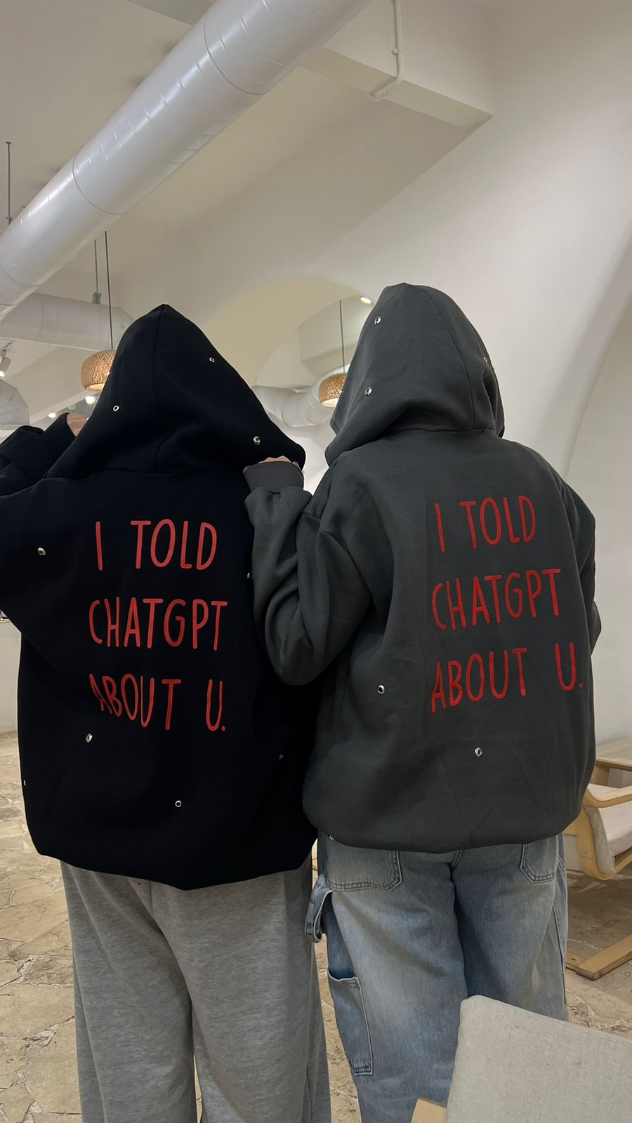 I told chatGPT hoodie