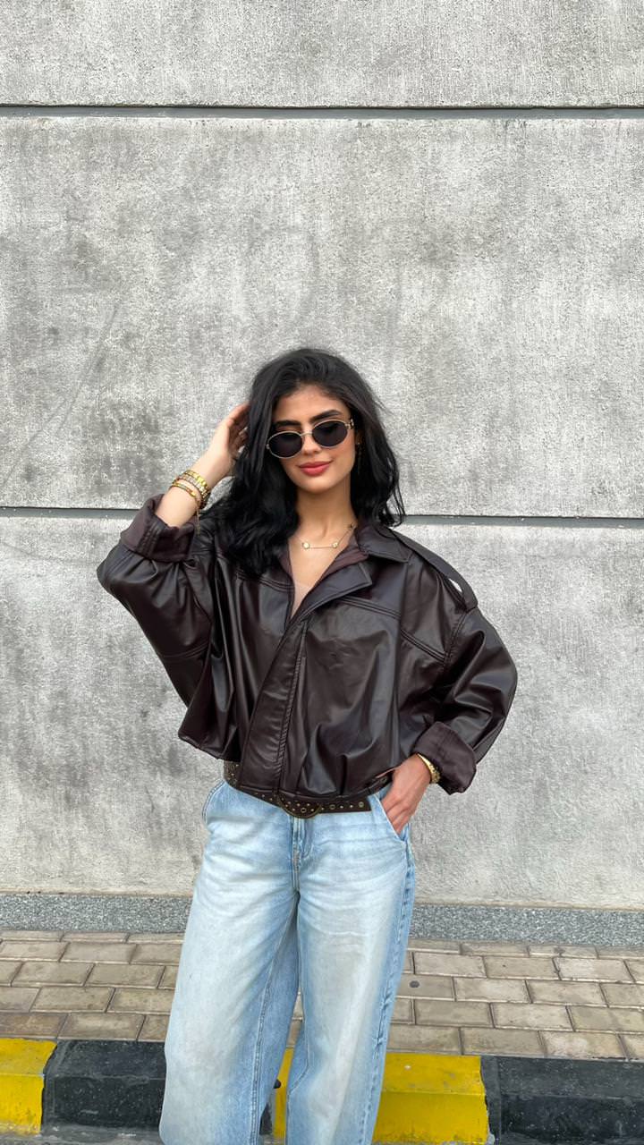 Leathique padded jacket