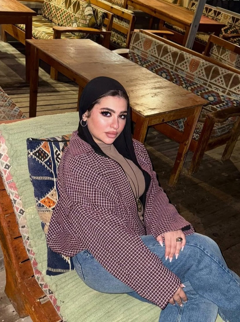 Boxy checkered shirt