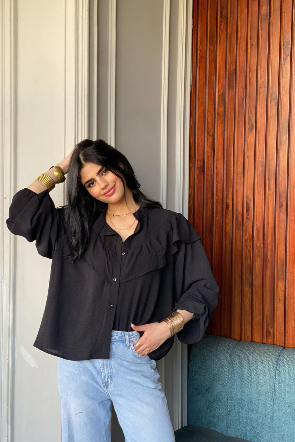 Deixaa cropped shirt