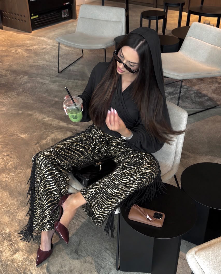 Zebra Ruffles Pants