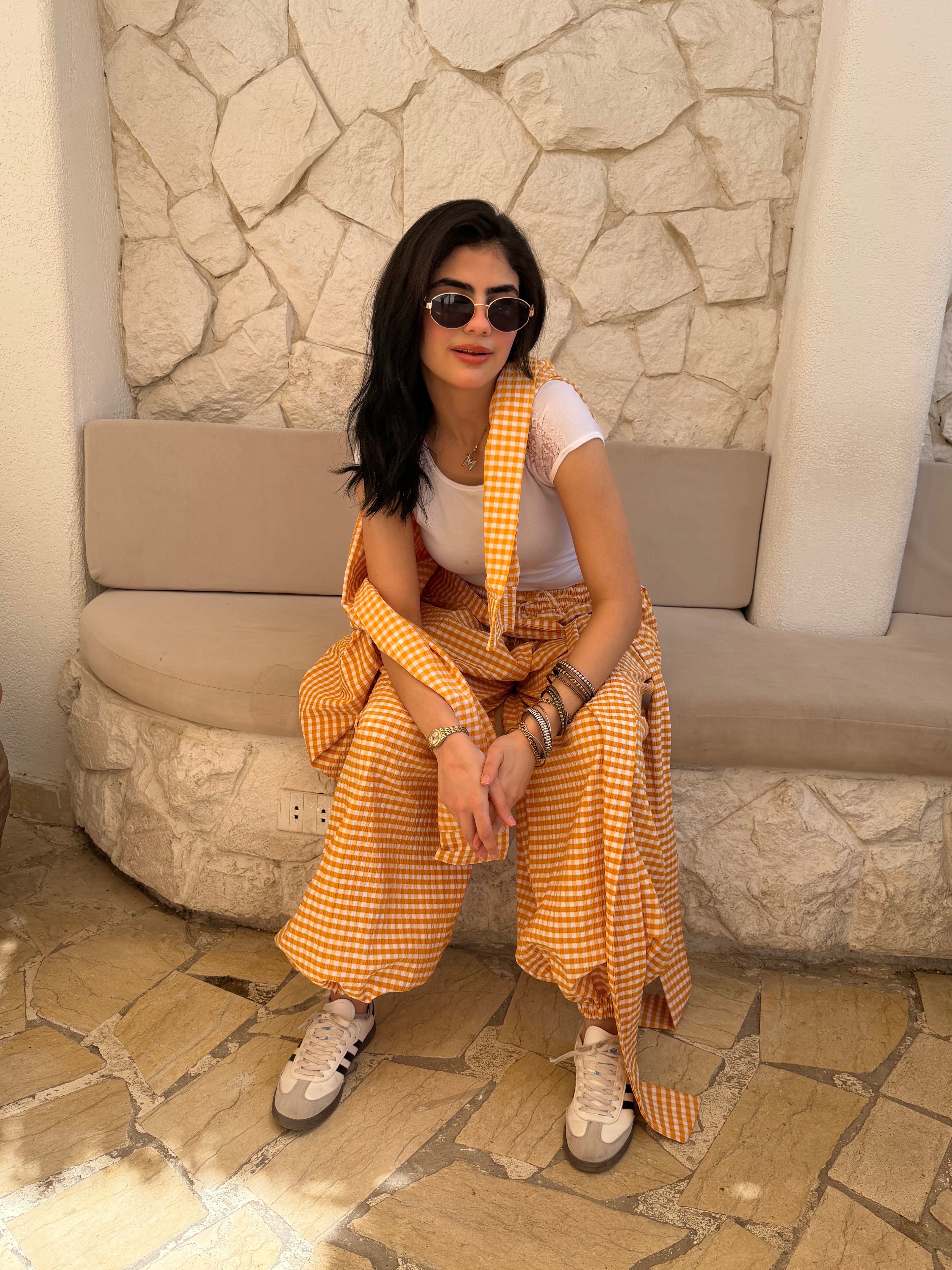 Checkmate shirt in yelow