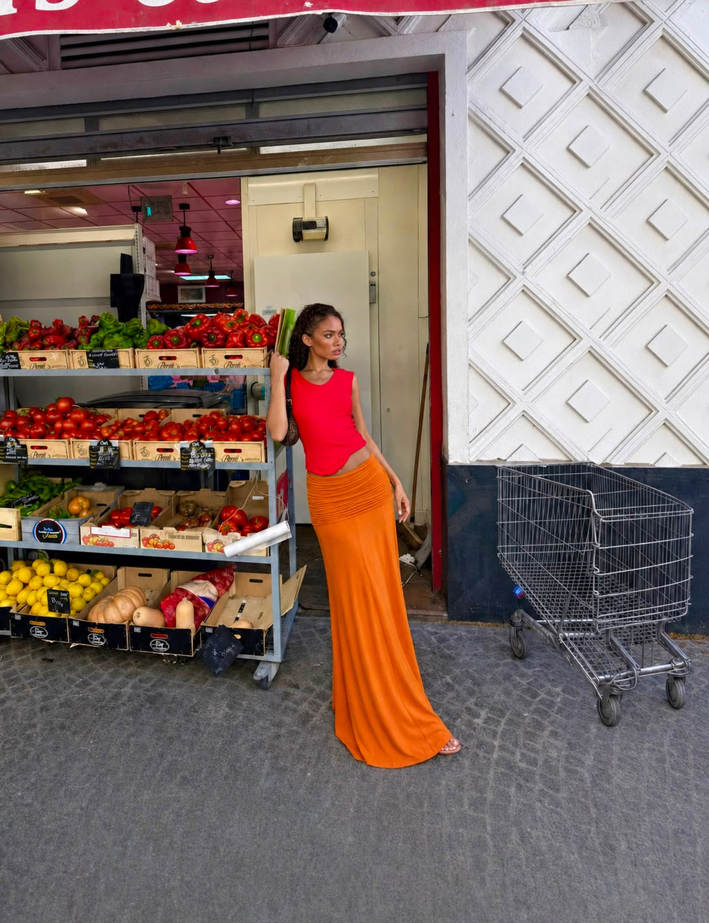 Leen Skirt in Orange