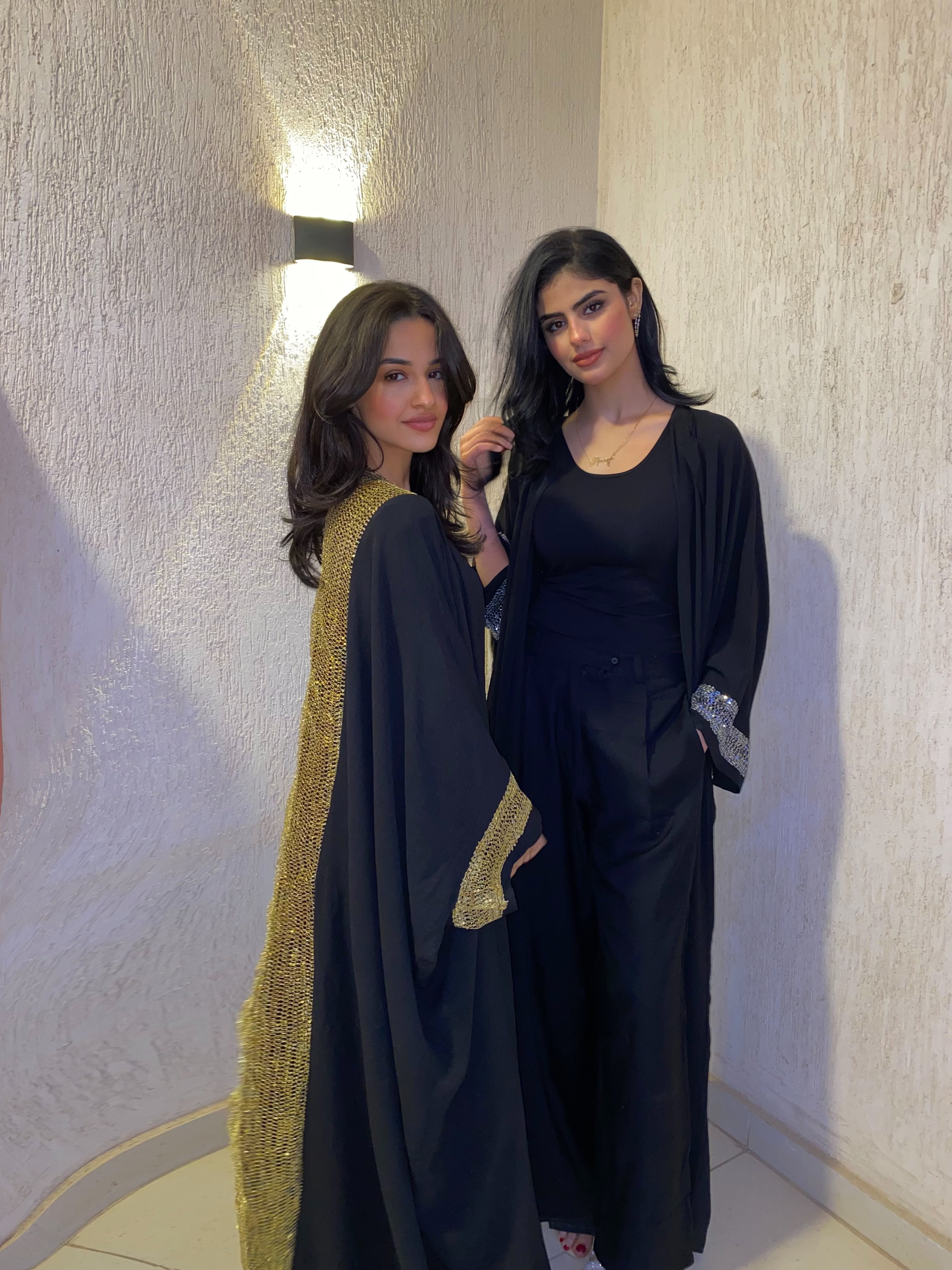 Black&silver kaftan