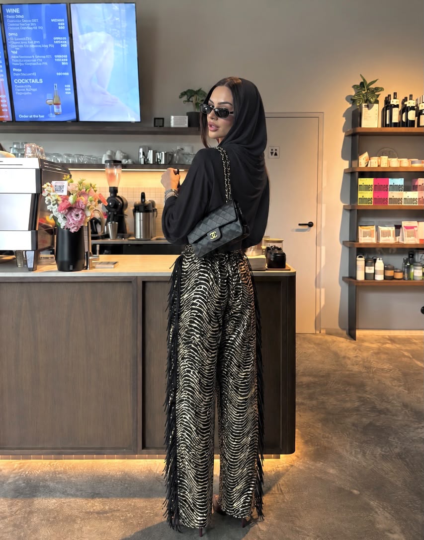 Zebra Ruffles Pants