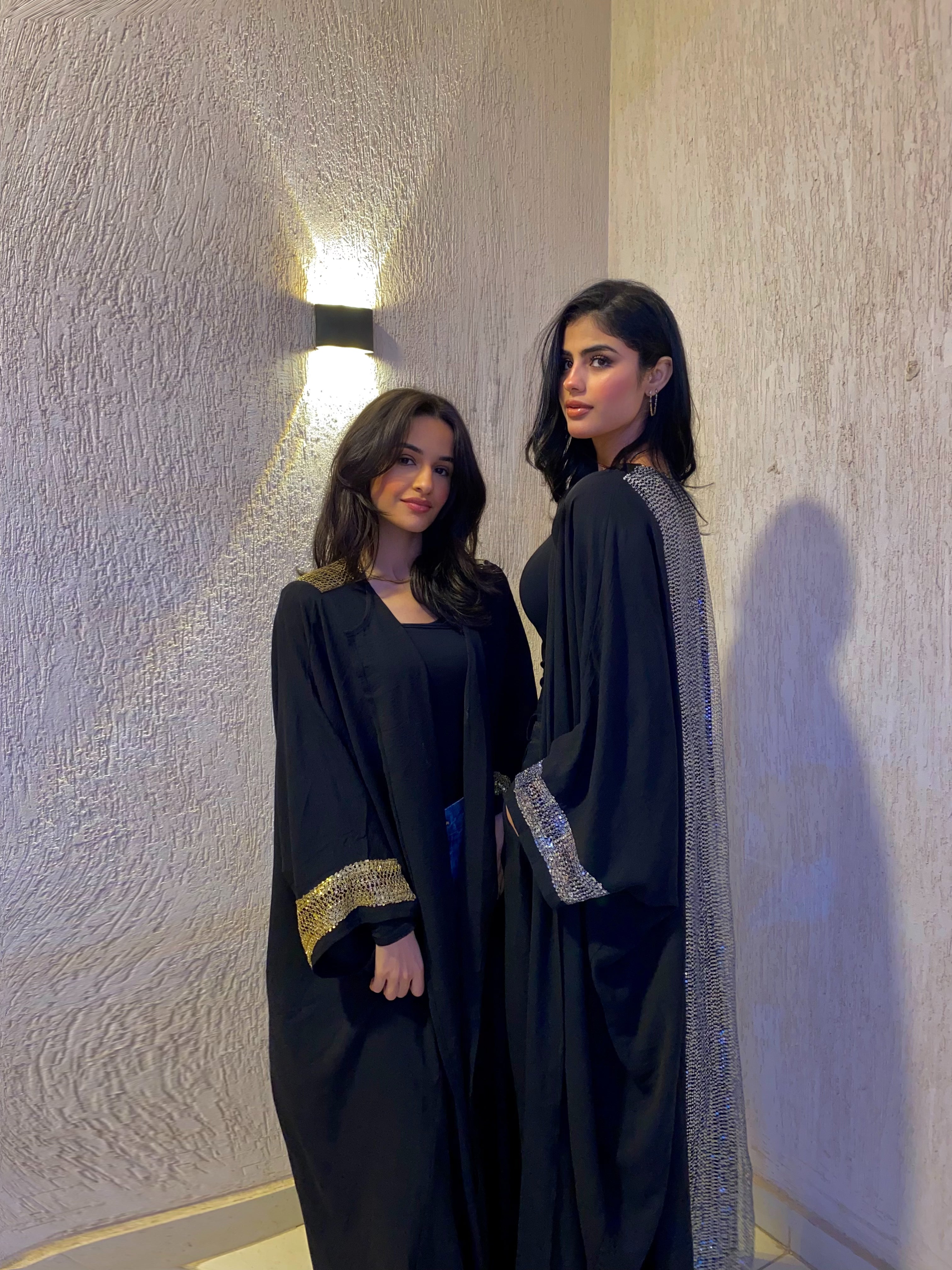 Black&silver kaftan