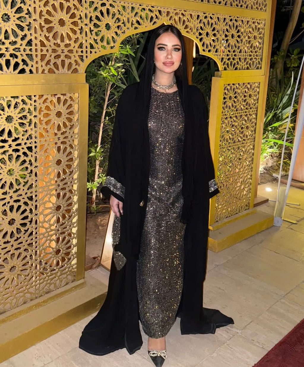 Silver kaftan set