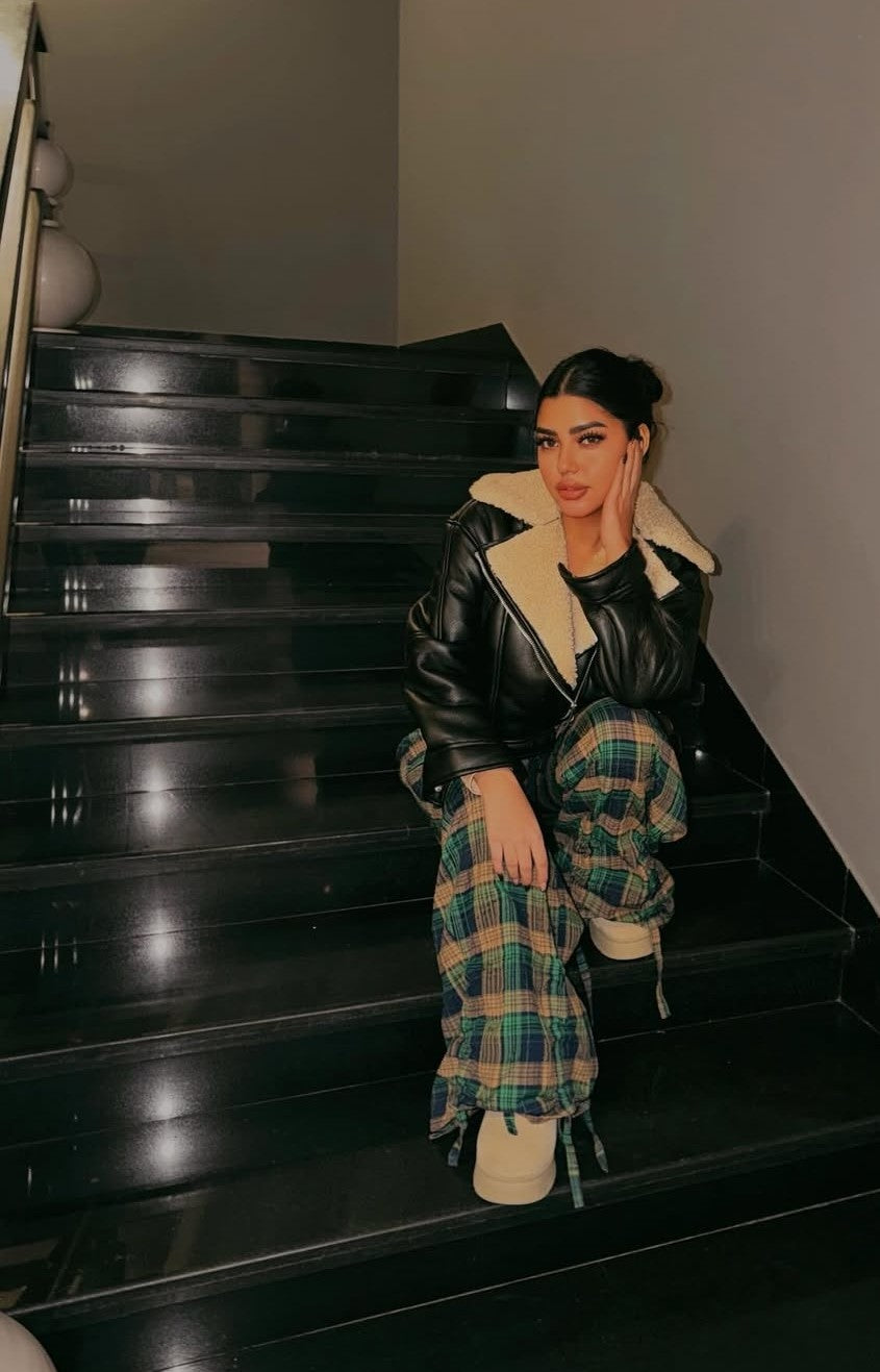 Green carreaux pants
