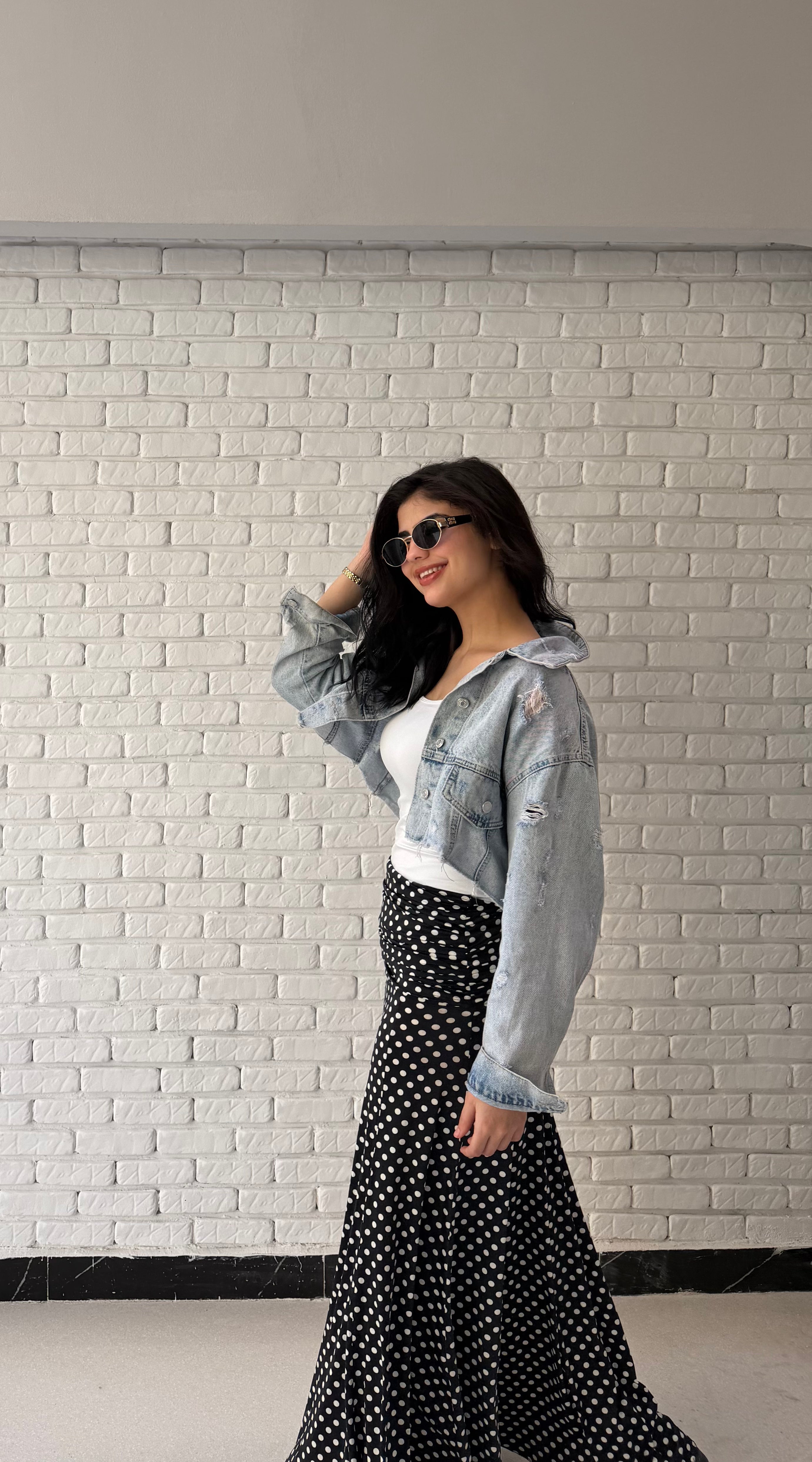 Leen skirt in black