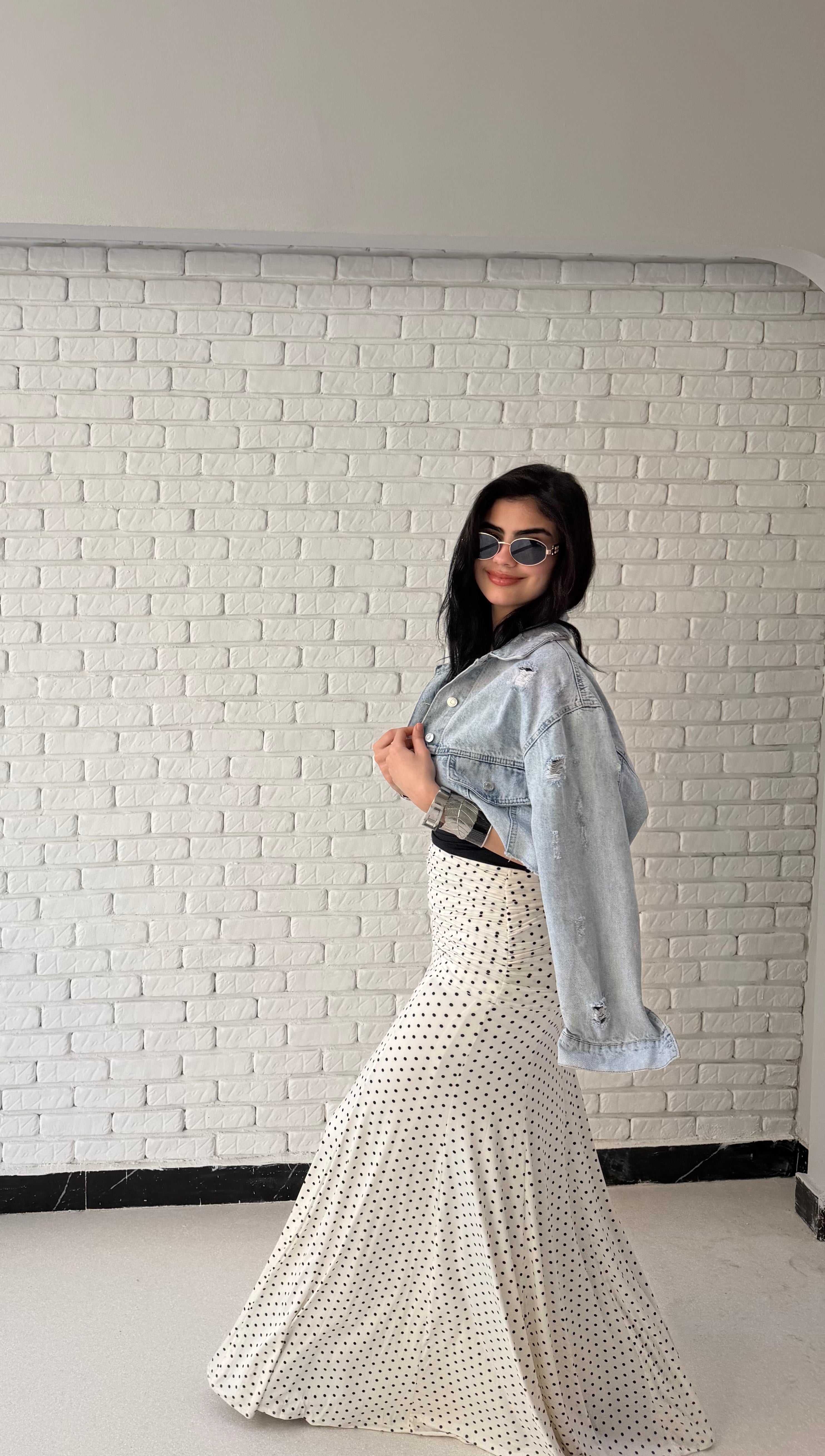Leen skirt in white