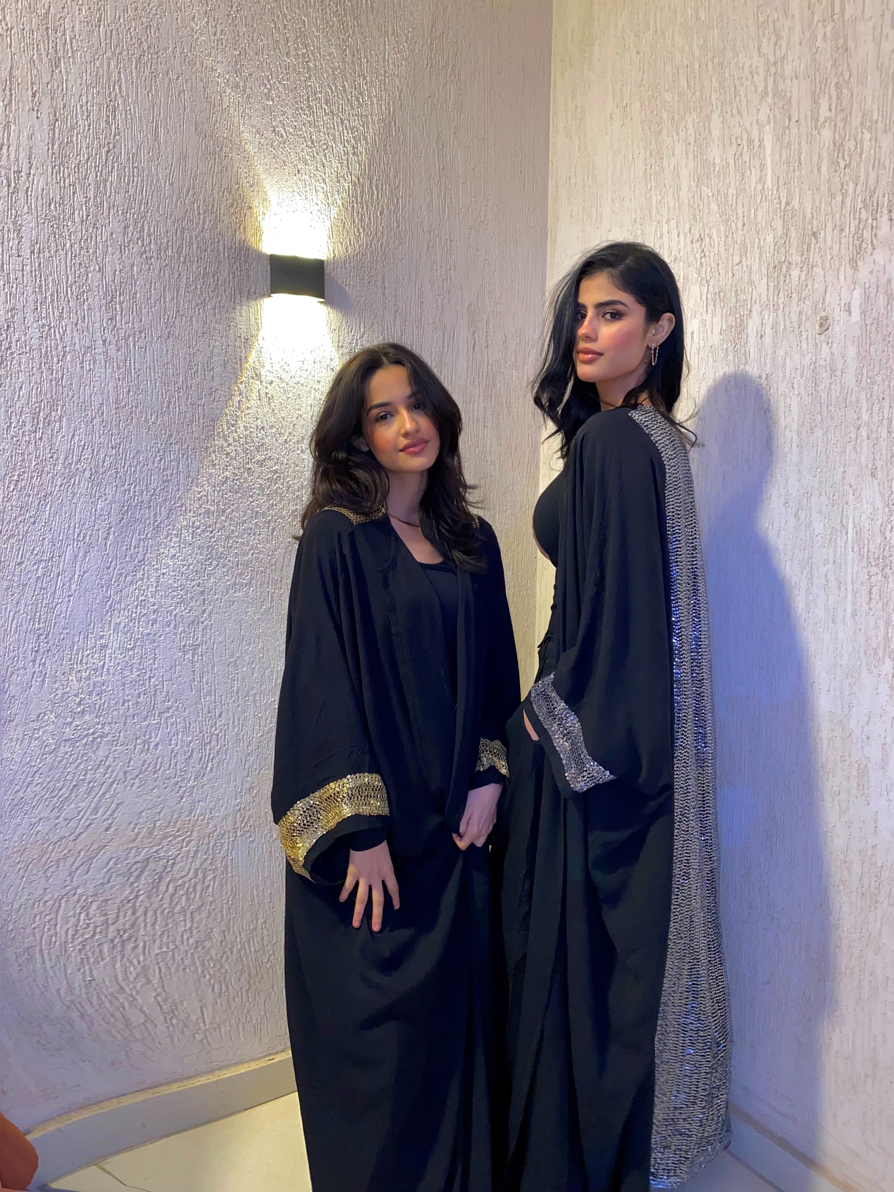 Black&silver kaftan