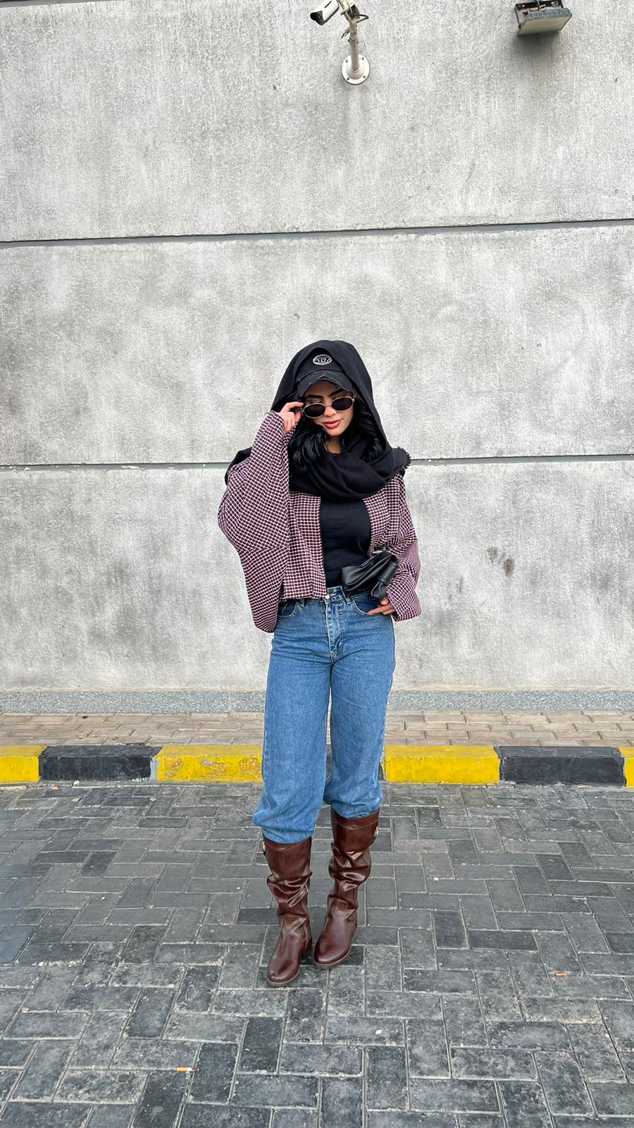 Boxy checkered shirt