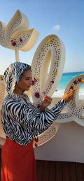 Leen Top in Zebra