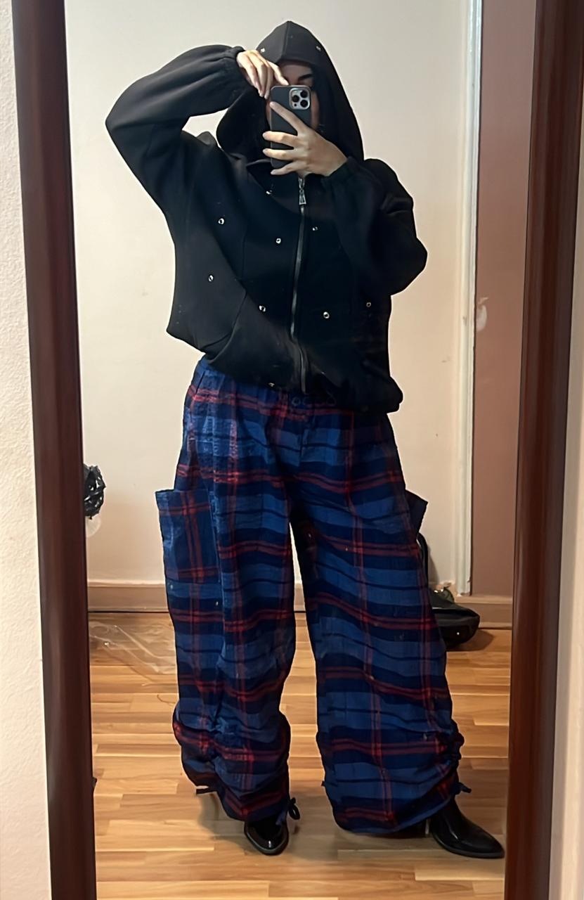 Blue Carreaux pants