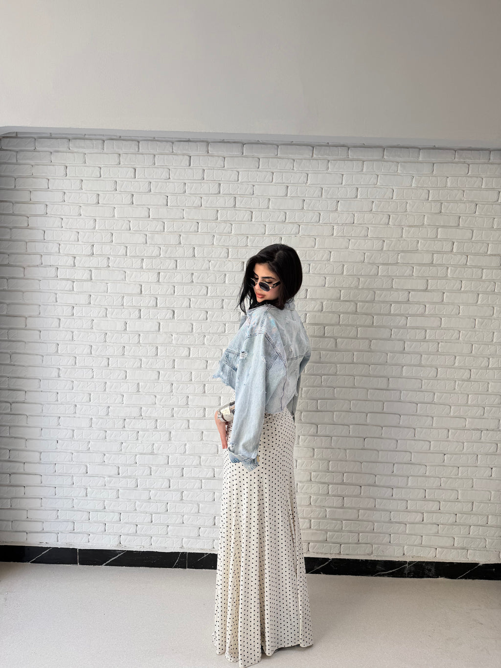 Leen skirt in white