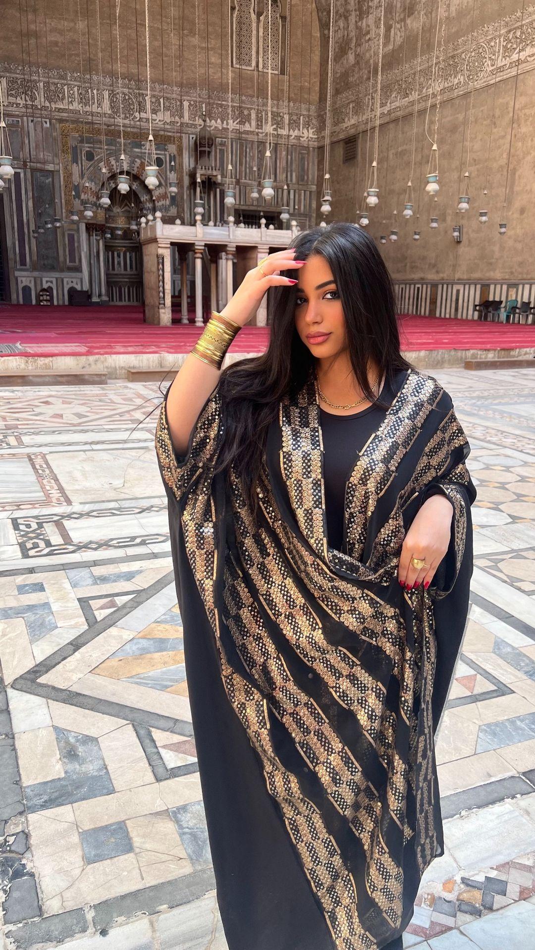 Golden squares kaftan