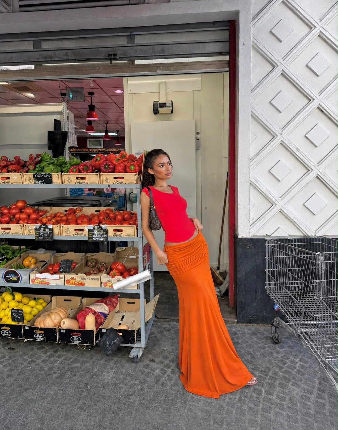 Leen Skirt in Orange