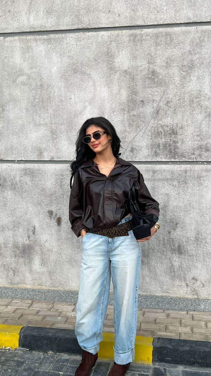 Leathique padded jacket