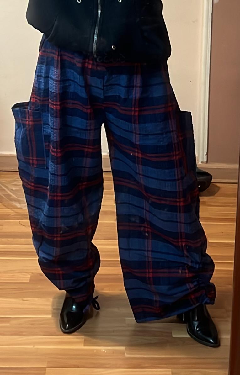 Blue Carreaux pants