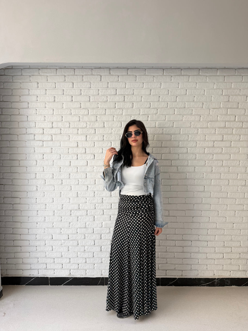 Leen skirt in black