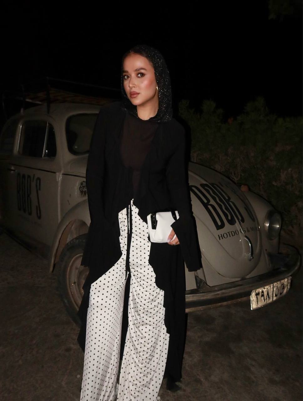 Polka white pants