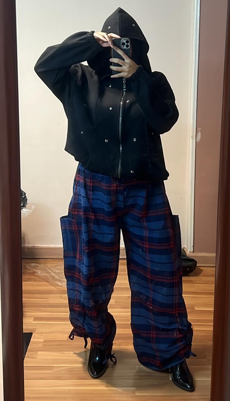 Blue Carreaux pants