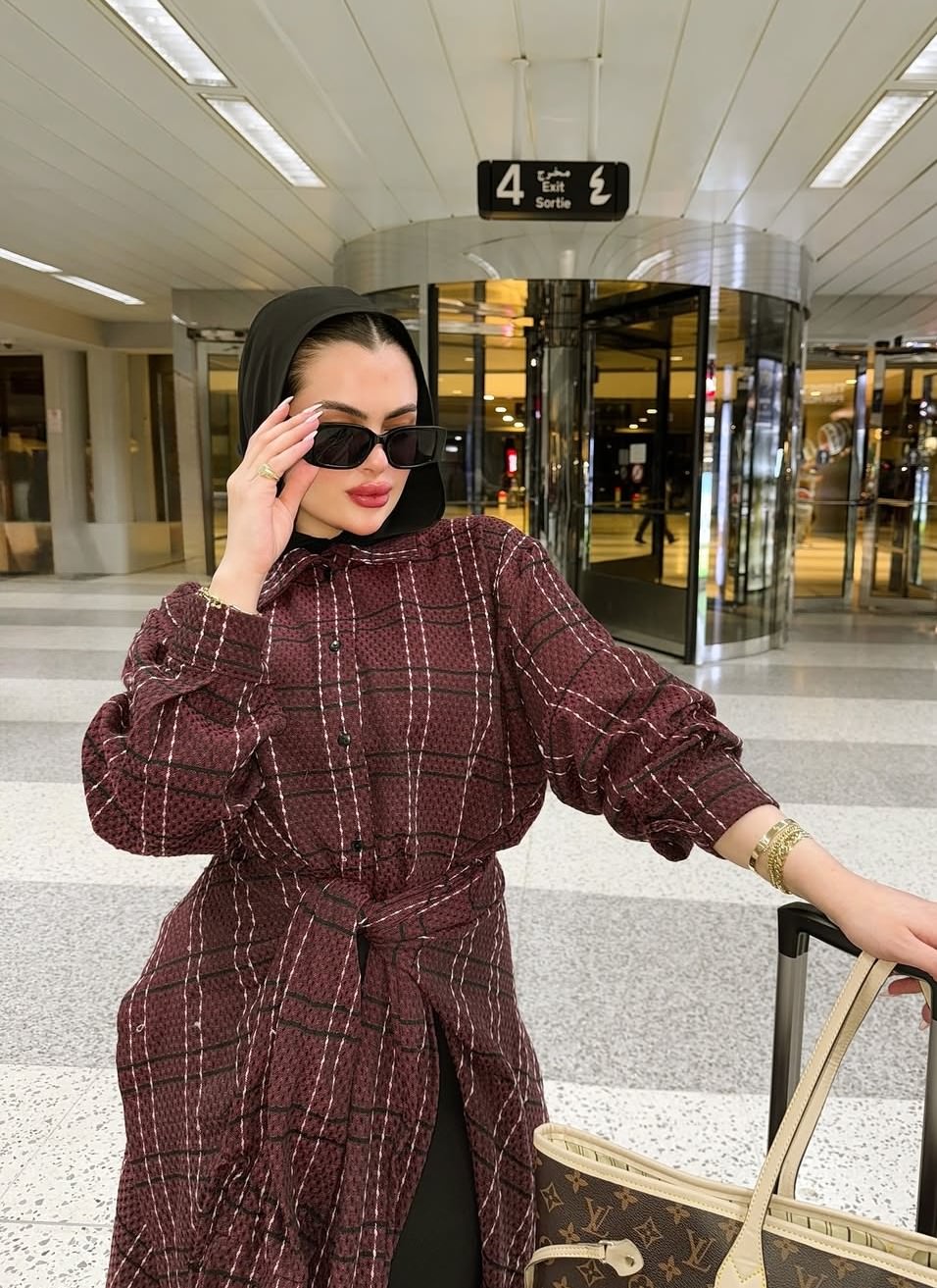 Maxi wraparound shirt