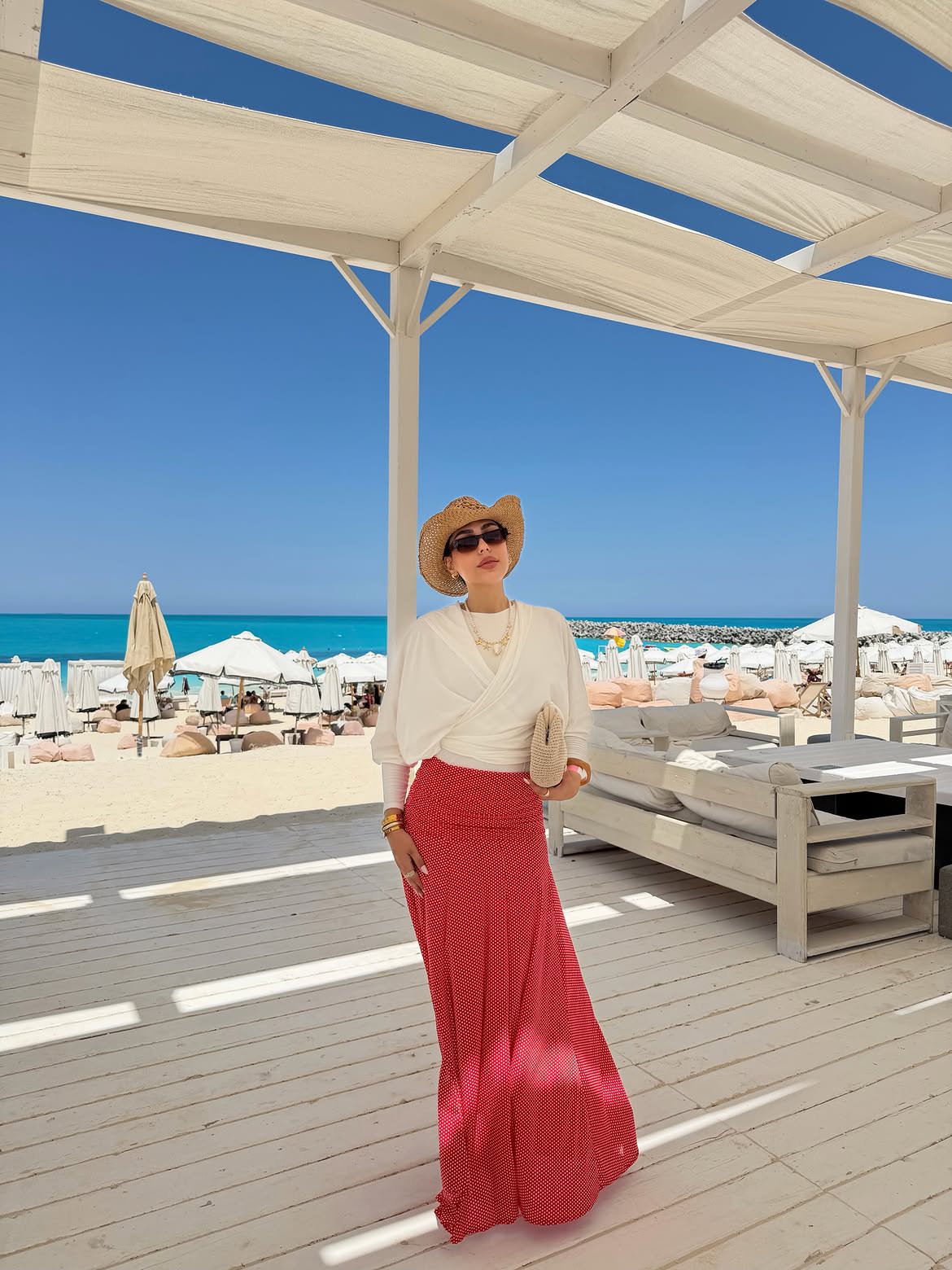 Leen skirt in red