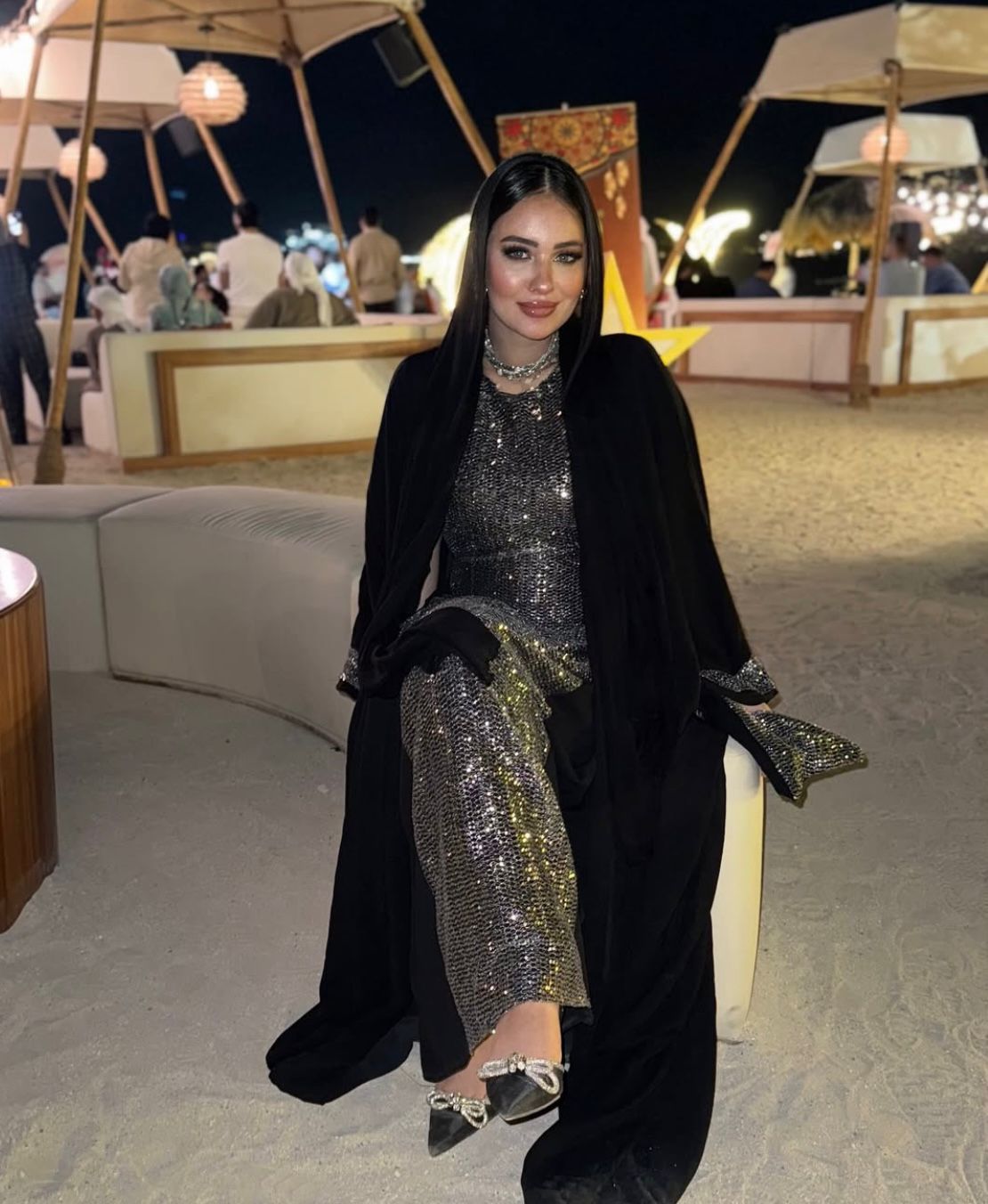Silver kaftan set