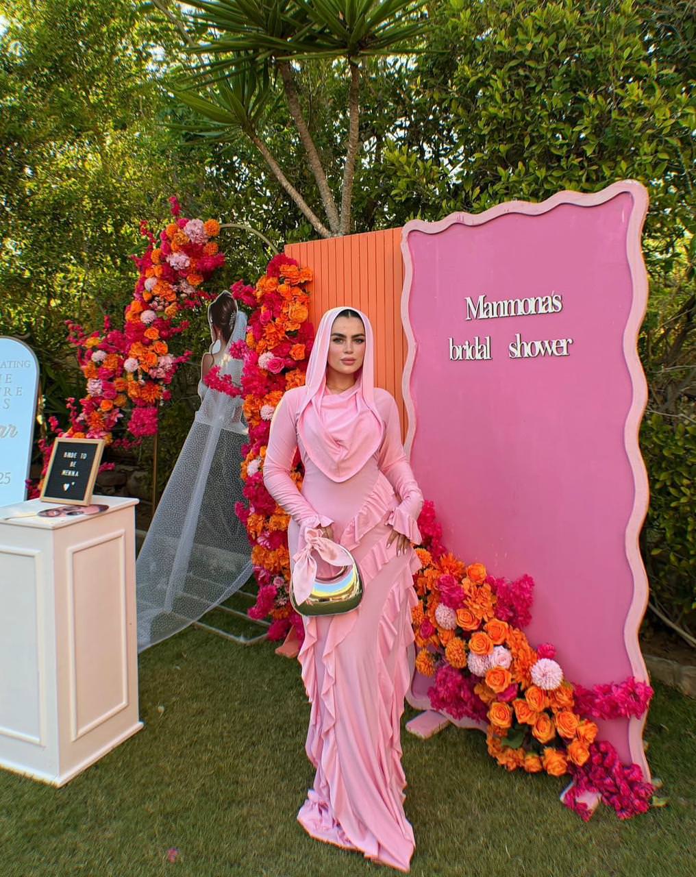 Flutter ruffles gown